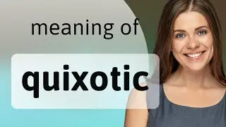 Quixotic &mdash; QUIXOTIC meaning