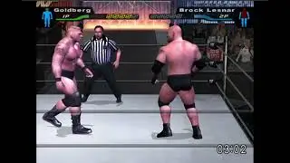 Goldberg vs Brock Lesnar 🔥 Epic PS2 Fight | F5 vs Spear | SmackDown! Here Comes The Pain