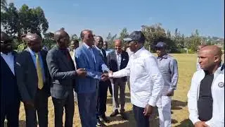 President Ruto lands at Kisii high school to give Nyota capital disbursement in Gusii stadium 