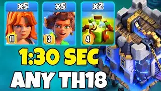 Th18 Root Rider + Valkyrie + Overgrowth Attack Strategy | Th18 Attack Strategies (Clash of Clans)