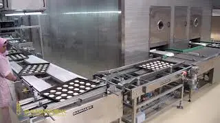 Полностью автоматизированные промышленные туннельные печи Sarmaşık для выпечки формового хлеба