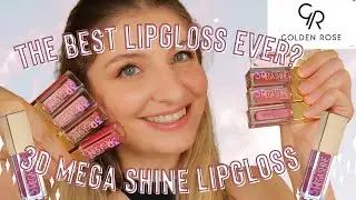 NAJLEPSZY BŁYSZCZYK W HISTORII? Testuję pr&oacute;bki błyszczyka Golden Rose 3D Mega Shine | KezziesCorner