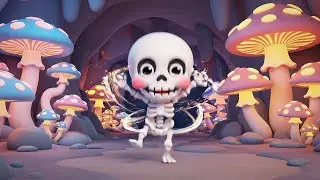 Minecraft Tiny Skeleton Got Tangled in Webs | Kids Songs & Nursery Rhymes
