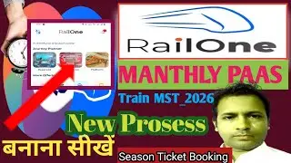 RailOne Monthly Pass Booking 2026 | Mumbai Local Train Ticket Online
