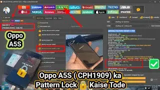 Oppo A5s Pattern Lock Kaise Tode || CPH1909 Pattern Unlock Process by Unlock Tool latest Method 2024