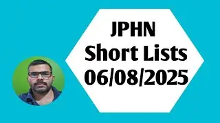 520/2024 DHS Idukki JPHN & 13/2024 IMS Thrissur District Short List on 06|08|2025