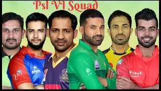 Psl 2021 Full Squad-Psl 6 Squad|psl2021squad|Psl squad
