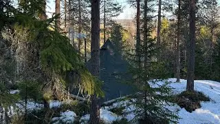 El&auml;m&auml;ni ensimm&auml;inen y&ouml;nyli sooloretki | Kotateltta ja kamina | Testiss&auml; Temu rinkka ja makuupussi