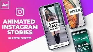 Create Animated Instagram Stories in After Effects  - Skillshare Class Promo