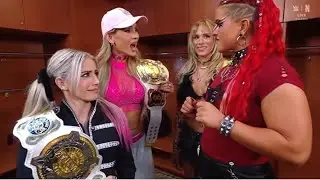 Alexa Bliss, Charlotte Flair, Sol Ruca and Zaria backstage segment SMACKDOWN 26/09/2025 (in English)