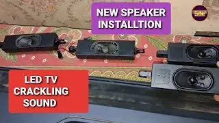 MI LED TV Sound Cracking and No Sound Fixing How to Repair Sound Problem on TV|Speaker Installation