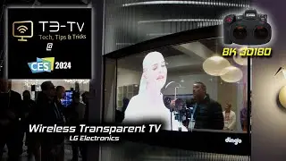 CES 2024 - 4K Wireless Transparent TV from LG (8K 3D VR180)