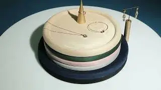 Premium  Velvet Round Jewelry Presentation Tray