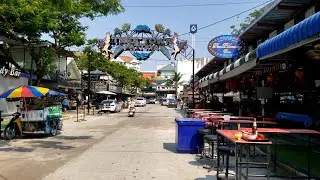 8K Pattaya Thailand Nightlife District soi Buakhao, Skaw beach ,Treetown Day Walk 2023