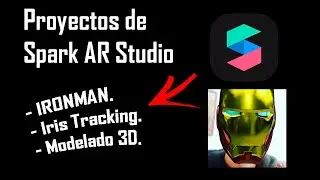 Spark AR Studio IRONMAN efecto METALICO 🔥| Iris Tracking 👀  Modelado en blender ➰ Timelapse | proofs