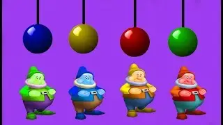 Baby Learn Colors pendulum balls with dwarf FACE HAMMER For Toddlers Soccer Balls for Kids
