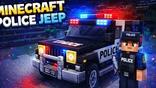 How to Build a POLICE JEEP in Minecraft 🚓 | Easy & Realistic Build Tutorial
