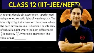 A Young's double slit experiment is performed using monochromatic light of wavelength &lambda;. The intensi