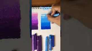 Tutorial dasar membuat gradasi warna untuk anak TK dan SD #mewarnai #art #drawing #coloring