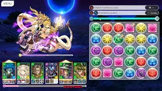 Puzzle & Dragons Story - Golden Echidna Level Max (Wood Cross Team)