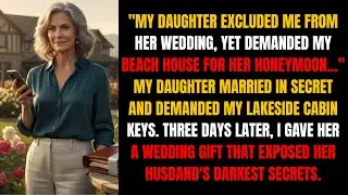 🔥​MY DAUGHTER EXCLUDED ME FROM HER WEDDING, YET DEMANDED MY BEACH HOUSE FOR HER HONEYMOON...🔥​