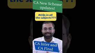 CA New Course Biggest Update  MCQs in all the subjects??? #canewsyllabus #canewcourse