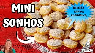 RECEITA DE MINI SONHOS COM MASSA SUPER F&Aacute;CIL E ECON&Ocirc;MICA /RECHEADO COM CREME DE CONFEITEIRO DEL&Iacute;CIA