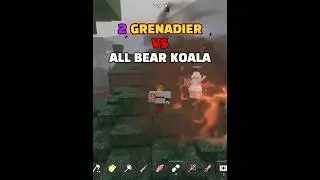 2 класса гренадеров против коалы-медведя #roblox #99nightintheforest #challenge