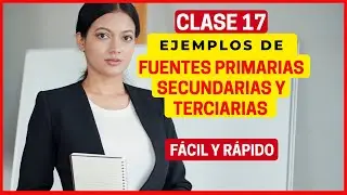 CLASS 17. PRIMARY, SECONDARY, AND TERTIARY SOURCES IN RESEARCH | EXAMPLES