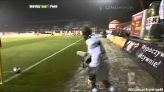 Jagiellonia Białystok - Śląsk Wrocław gol na 0-1 Fojut 18.11.2011