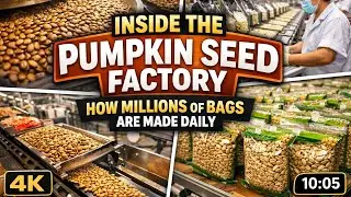 Inside the Pumpkin Seed Factory How Millions of Bags Are Made Daily (Full Process)