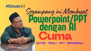 Cara Mudah dan Cepat membuat PPT dengan AI cukup setor Ide Tema Judul Materi Presentasi
