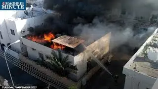 Fire drama in Ruwi high street