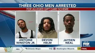 Three Ohio men arrested in Parkersburg after gift card scheme, police say