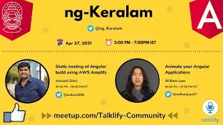 Static hosting of Angular build using AWS Amplify | Animate your Angular Applications | ng-Keralam