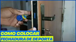 Como colocar fechadura em porta de quarto fácil