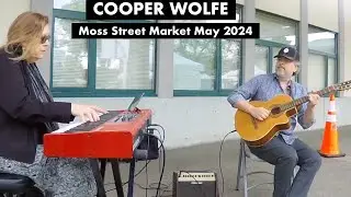 Cooper Wolfe Duo, Live at Moss Street Market, Victoria BC Canada May 4, 2024.