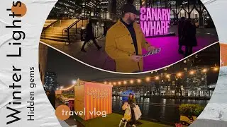 Once In A Year WINTER LIGHTS ✨🤩😍|| London #vlog #winterlights #canarywharf 