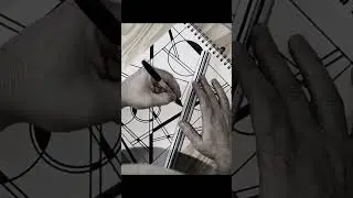 The Art of Precision / Geometric Abstract Drawing Techniques #abstractartist #contemporaryart  #art