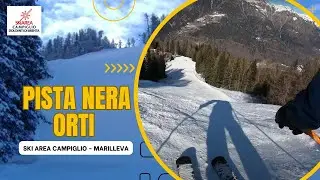 Pista nera Orti #25 Marilleva Madonna di Campiglio Gopro Hero 7 Black