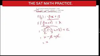 Verify Inverse of Function  Your SAT/ACT/Algebra/Geometry-Q44 Math Tutor@kenyouse