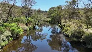 Bridgetown Blackwood River Park drone shot