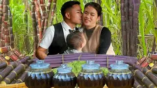 How to Make Molasses - Preserve Sugarcane for a Long Time - Harvest Sugarcane | Trieu Thi Thuy
