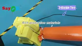 Custom PVC 7x4m Inflatable Air Tent Support Structure Blow Up Spider Tent