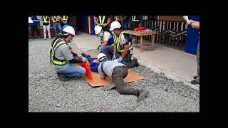First Aid, Using spine board, first responder 