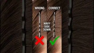 You Are Using Bobby Pins Upside Down 💇&zwj;♀️ #didyouknow #beautyhacks #hairtutorial