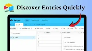 How to search in Airtable (Field View Scanning)