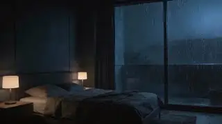 Quiet Night Rain on Window 🌧️ Minimalist Sleep Ambience (No Ads)