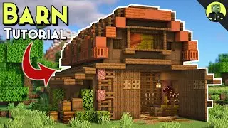 How to Build a Barn in Minecraft Easy [Minecraft 1.18 Tutorial]