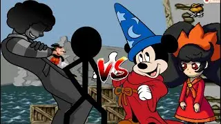 MUGEN Request 750: Marshall and Dark Donald VS Mickey Mouse and Ashley
